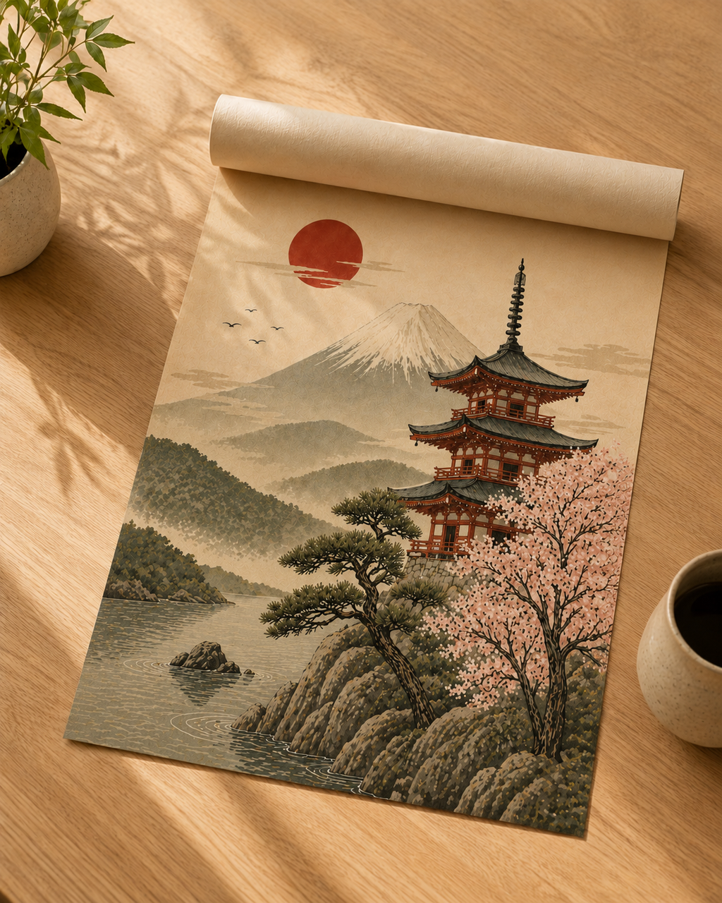 Affiche Évasion japonaise Temple Caché