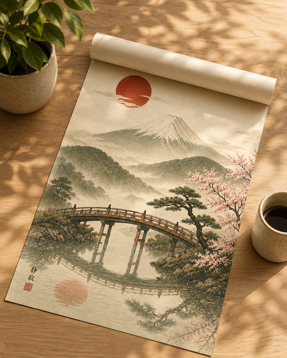 Affiche Évasion japonaise Pont Japonais