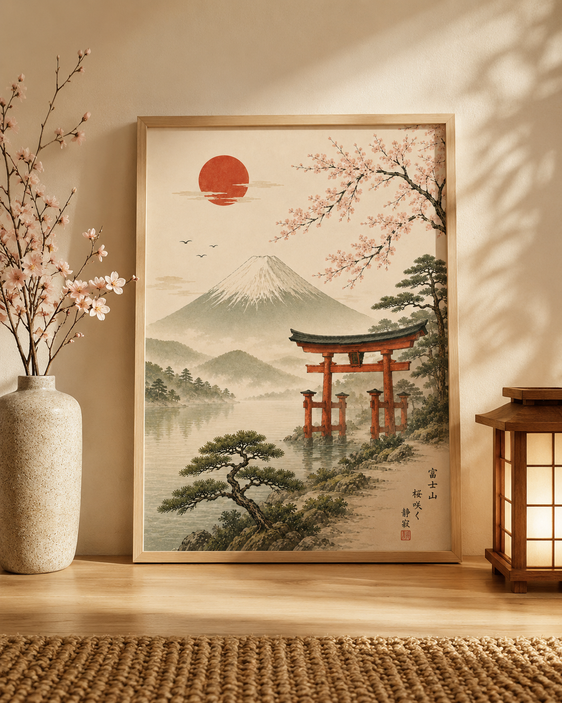 Affiche Évasion japonaise Architecture Japonaise