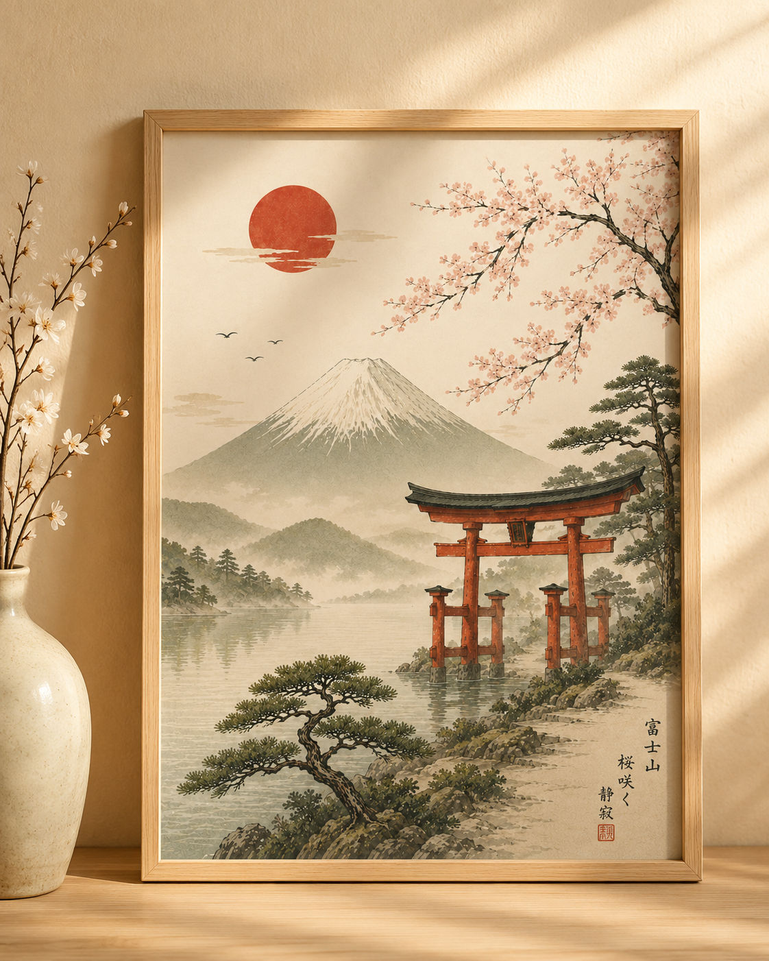 Affiche Évasion japonaise Architecture Japonaise