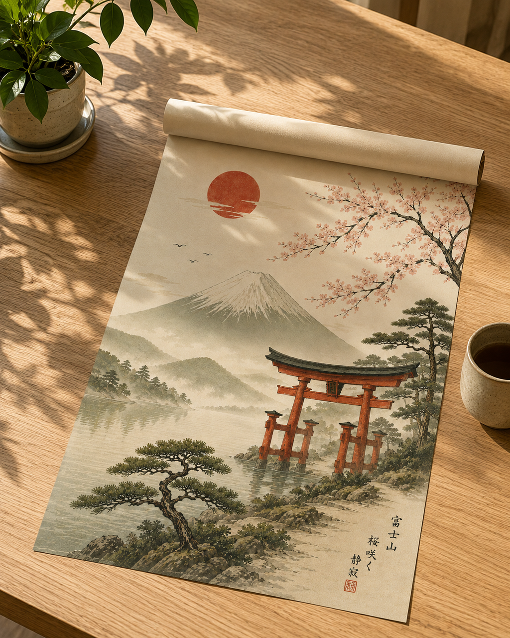 Affiche Évasion japonaise Architecture Japonaise