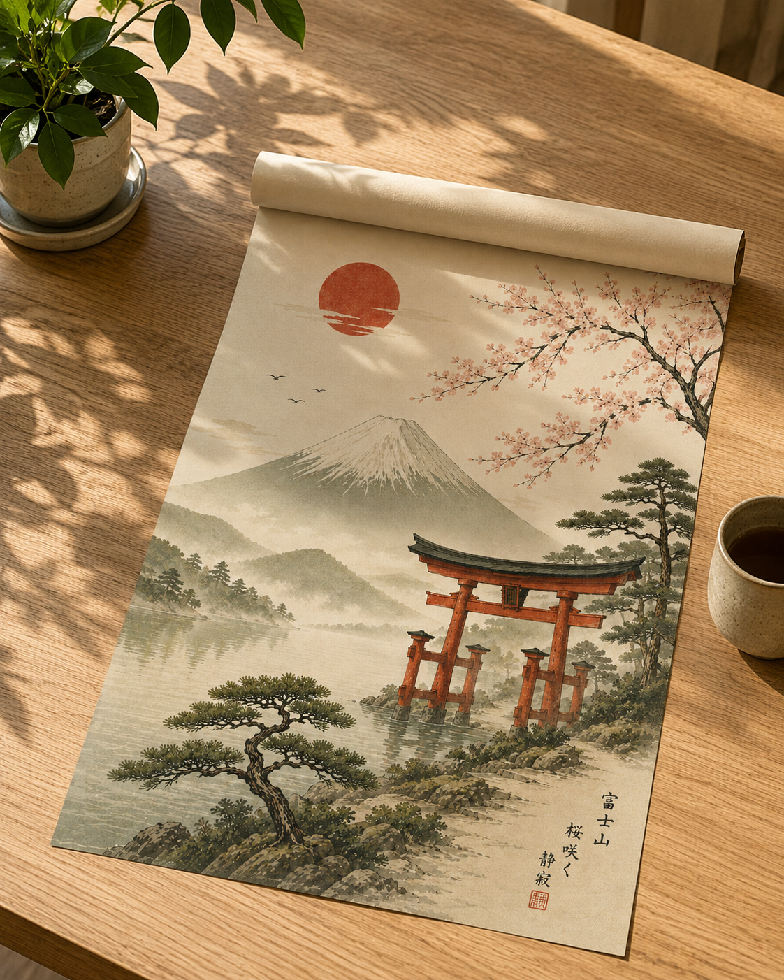 Affiche Évasion japonaise Architecture Japonaise